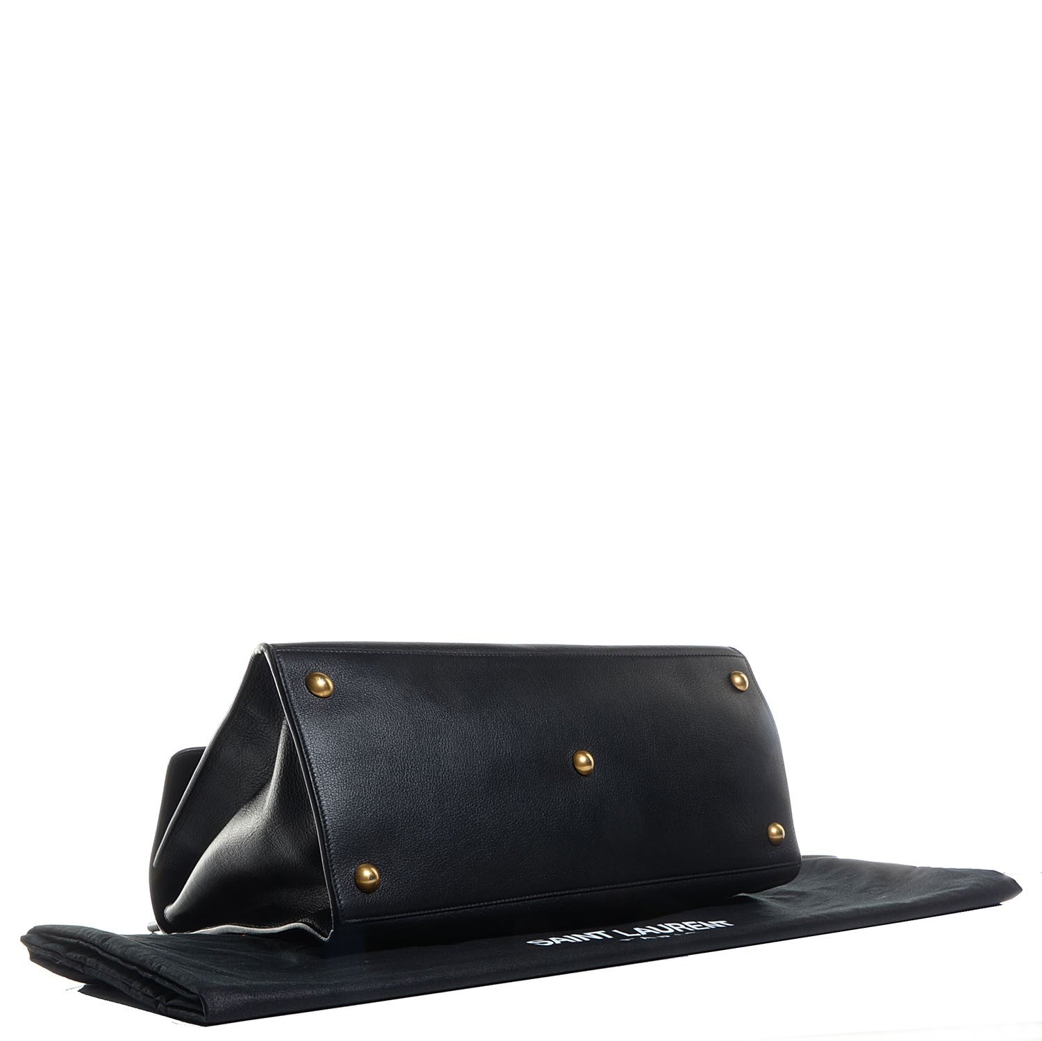 Saint Laurent Calfskin Large Muse Two Black 4 of 8