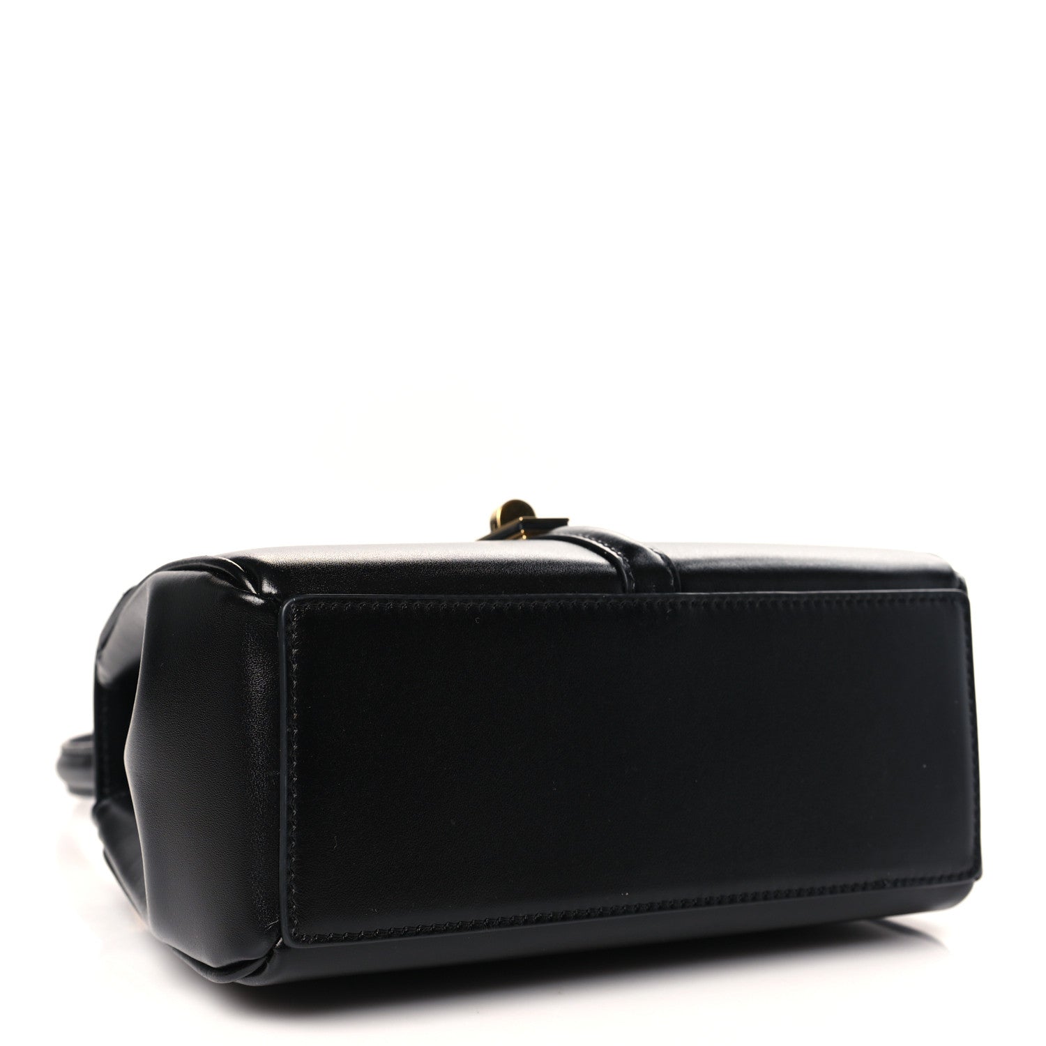 Celine Satinated Calfskin Mini 16 Top Handle Bag Black 4 of 9