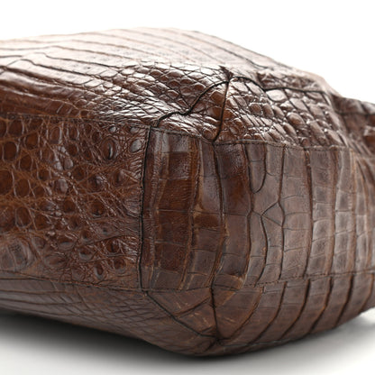 Nancy Gonzalez Crocodile Shoulder Bag Brown 9 of 12