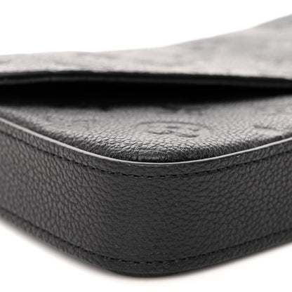Louis Vuitton Empreinte Pochette Felicie Chain Wallet Black 7 of 9