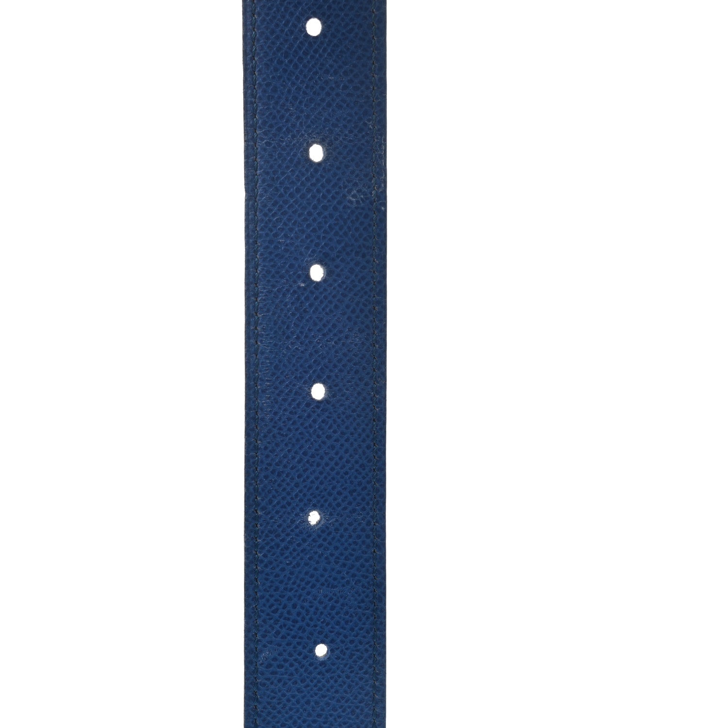 Hermes Courchevel 32mm H Belt 70 Bleu France Gold 3 of 8