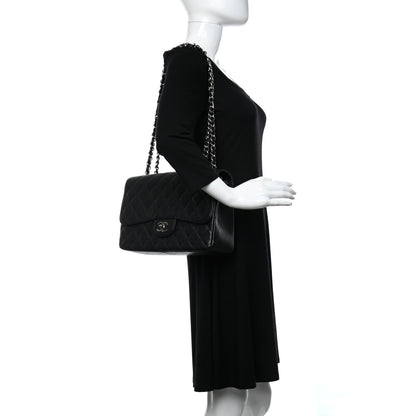 Chanel Caviar Quilted Jumbo Flap Black 2 of 9