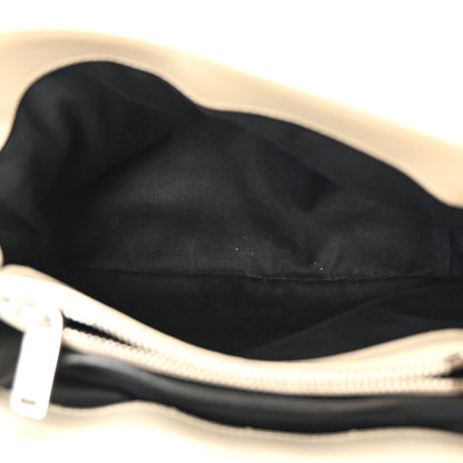 Saint Laurent Calfskin Y Quilted Monogram Small Loulou Chain Satchel Blanc Vintage 5 of 13