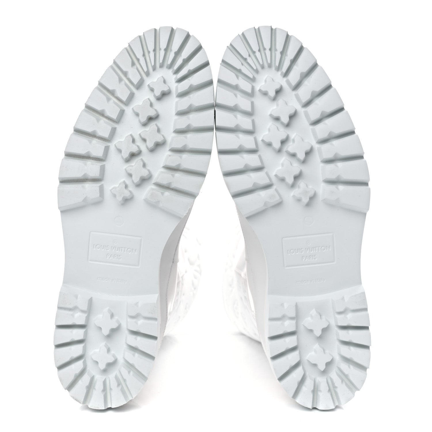 Louis Vuitton Calfskin Monogram Embossed Neoprene Mens Landscape Ankle Boots 9.5 White 5 of 16