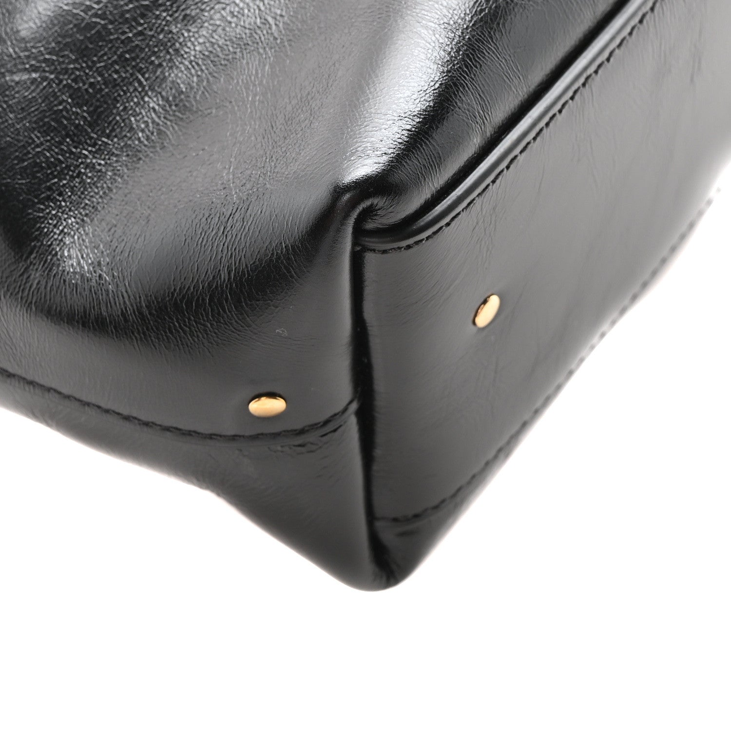 Chloe Shiny Calfskin Marcie Hobo Bag Black 8 of 9