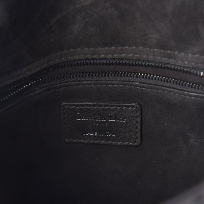 Christian Dior Lambskin Studded Matte Cannage Medium Lady Dior So Black 6 of 9