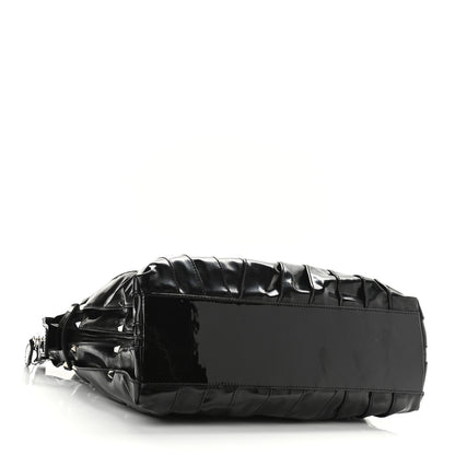 Valentino Garavani VALENTINO Patent Maizeon Studded Tote Black 3 of 8