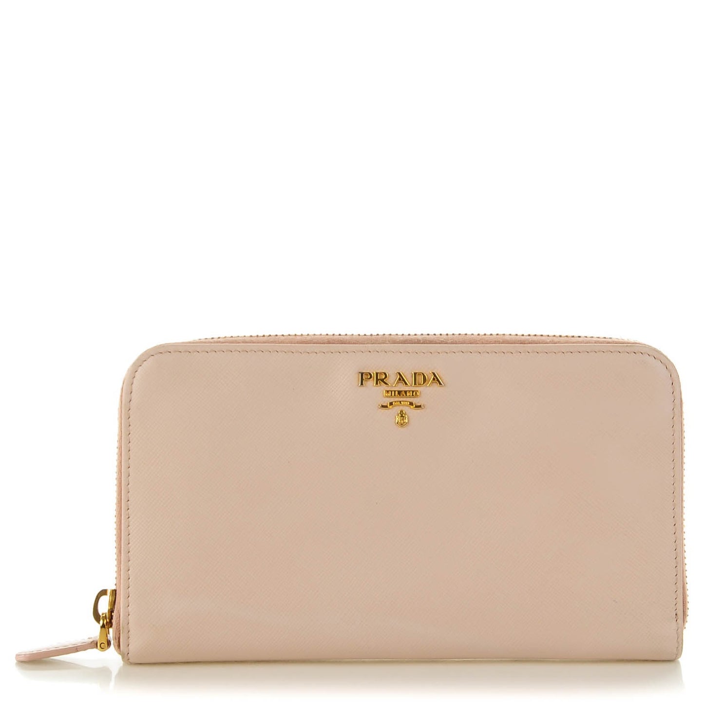 Saffiano Metal Zip Around Wallet Cammeo