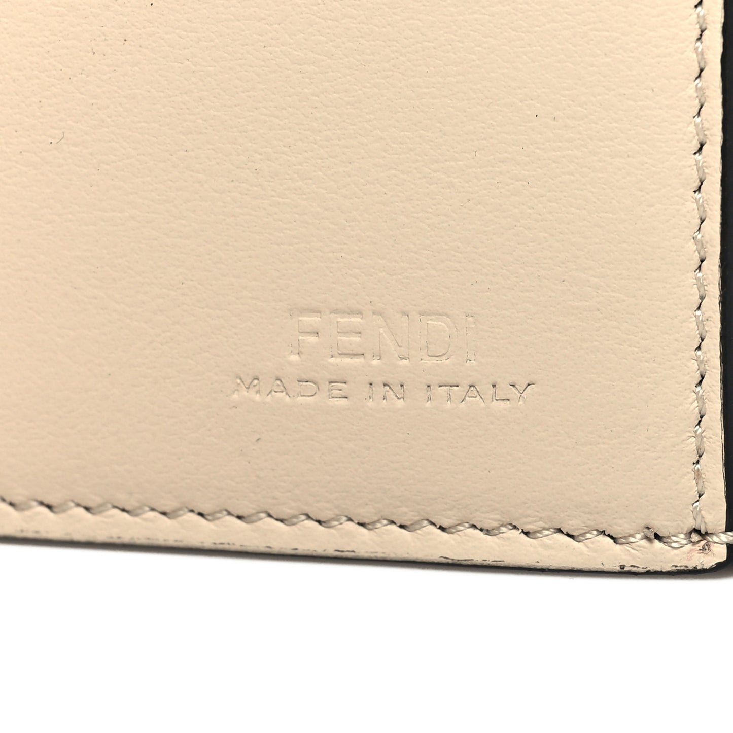 Cuoio Romano Vitello Grace Micro Peekaboo Tri-Fold Wallet Black Camelia