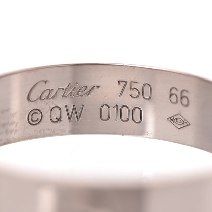 Cartier 18K White Gold 5.5mm LOVE Ring 66 11.50 7 of 7