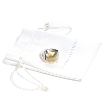 David Yurman Sterling Silver 18K Yellow Gold Dome Albion Statement Ring 57 8 5 of 5