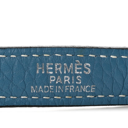 Hermes Togo Kelly Shoulder Strap Bleu Jean 4 of 6