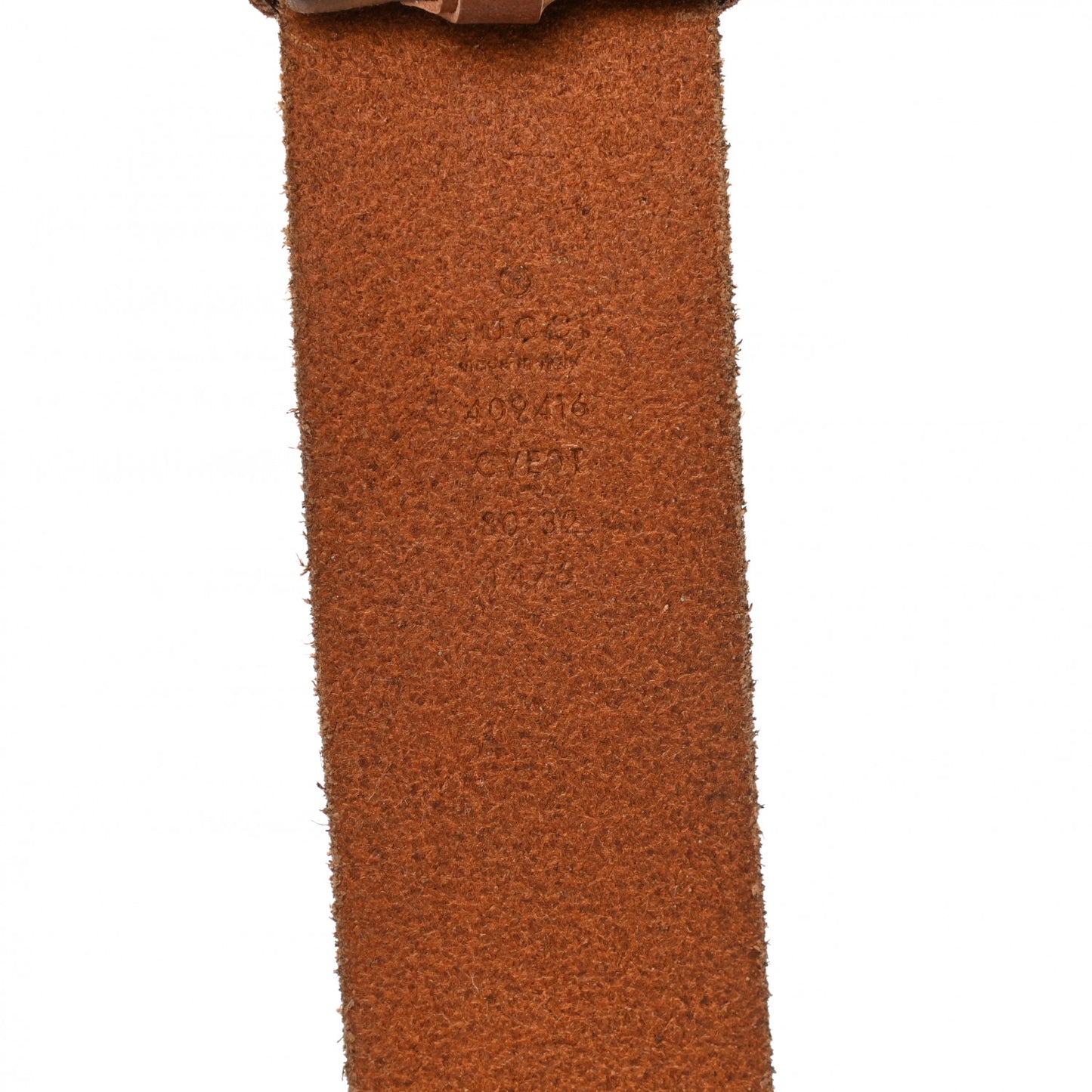 Faded Calfskin Double G Belt 80 32 Cuir
