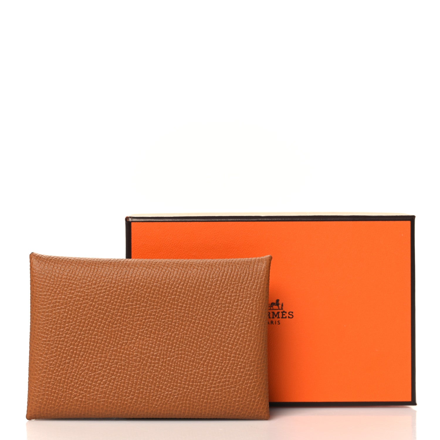 Hermes Epsom Calvi Card Case Gold 7 of 7
