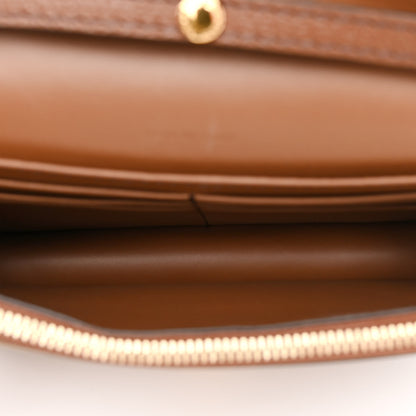 Burberry Derby Calfskin House Check Wallet On Chain Brown 5 of 10