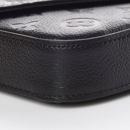 Louis Vuitton Empreinte Pochette Felicie Chain Wallet Black 8 of 10