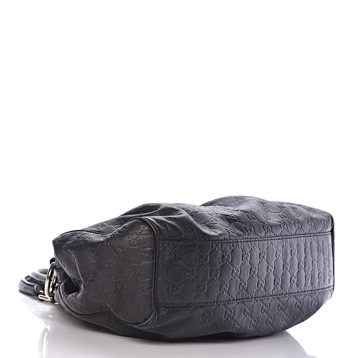 Gucci Guccissima Medium Sukey Tote Black 4 of 16