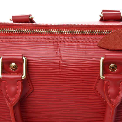 Louis Vuitton Epi Speedy 25 Castillan Red 8 of 9