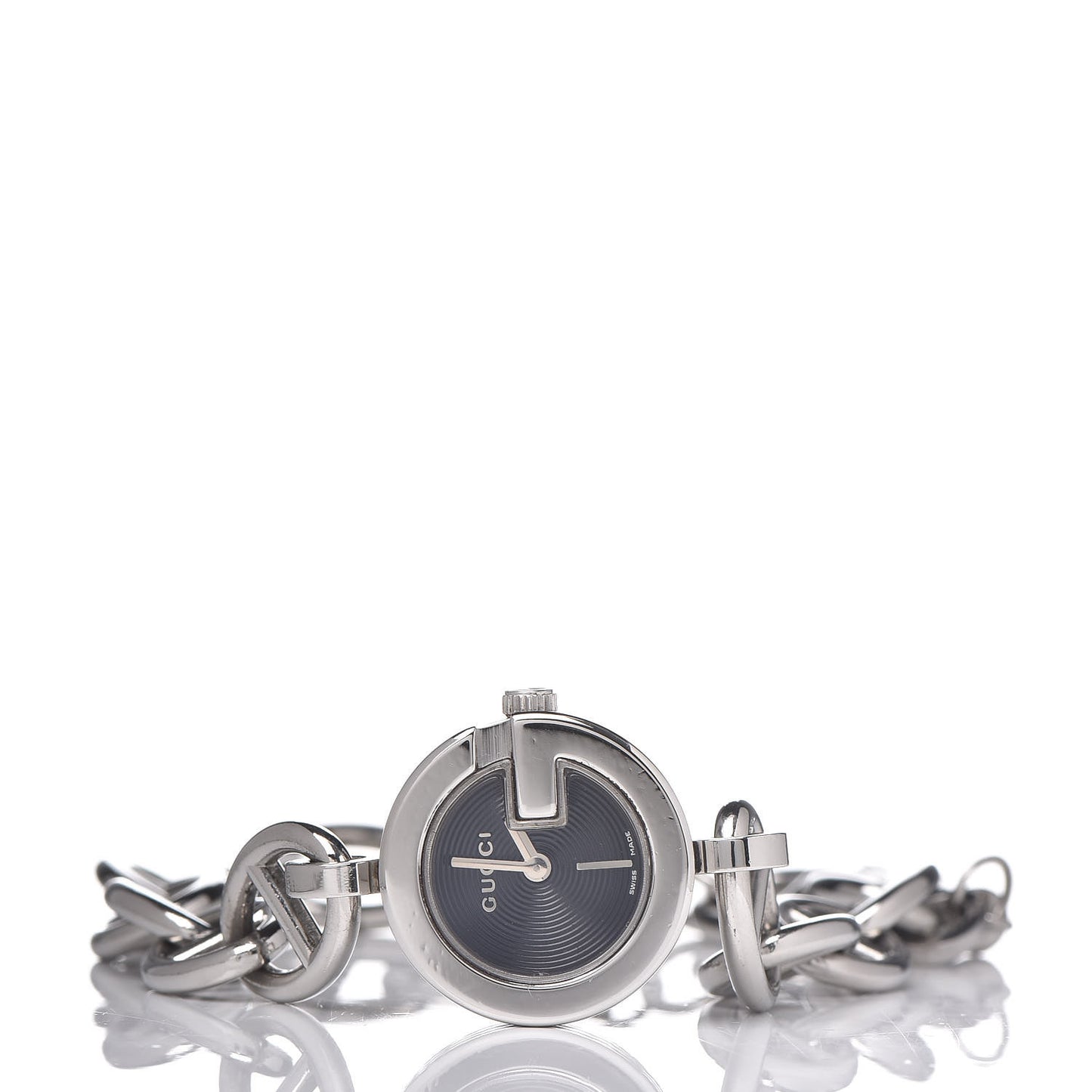 Stainless Steel 22mm G Charms Quartz Watch Black
