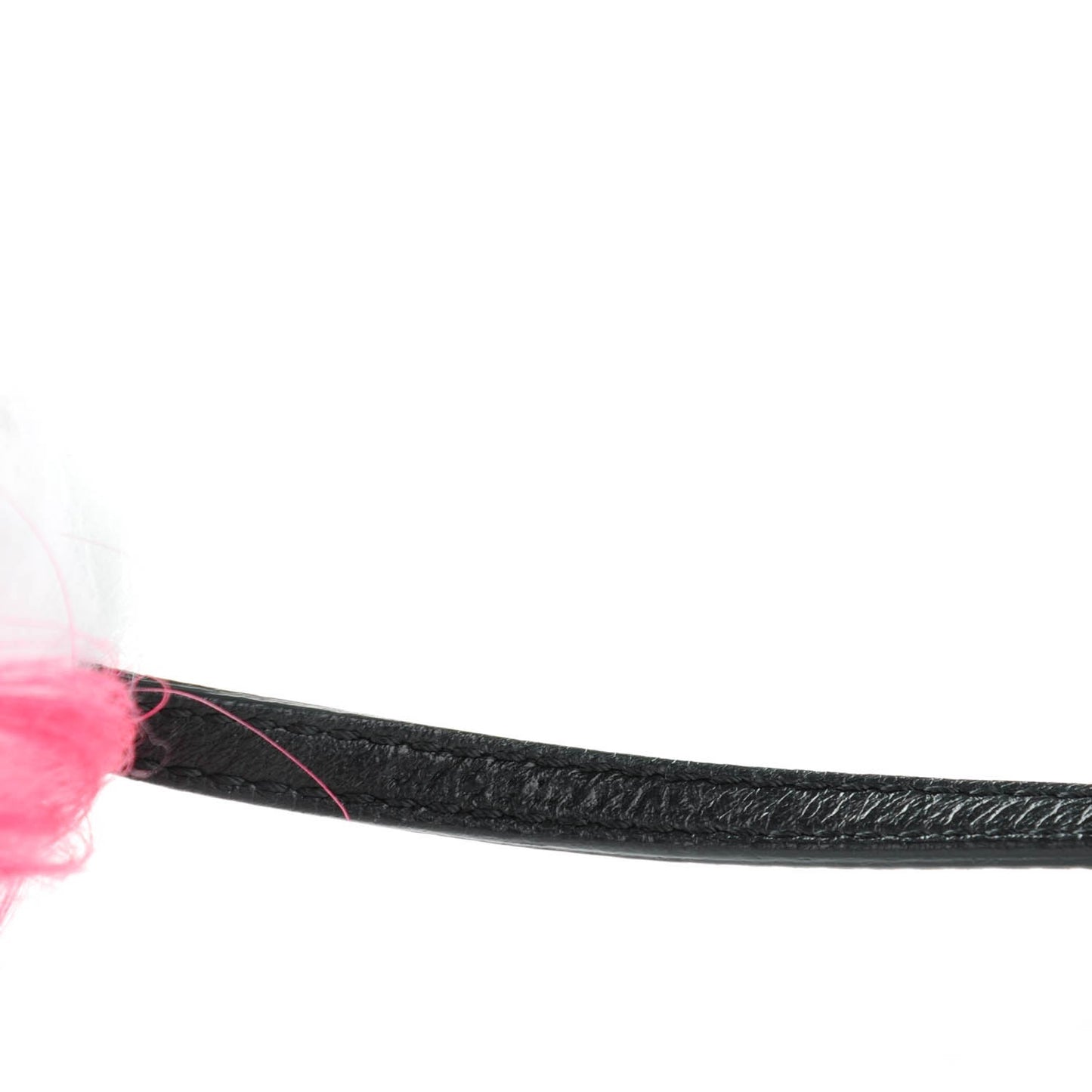 Mink Fox Goat Fur Mini Karlito Bag Charm Pink