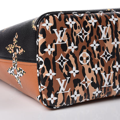 Louis Vuitton Monogram Giant Jungle Neverfull MM Black 9 of 11