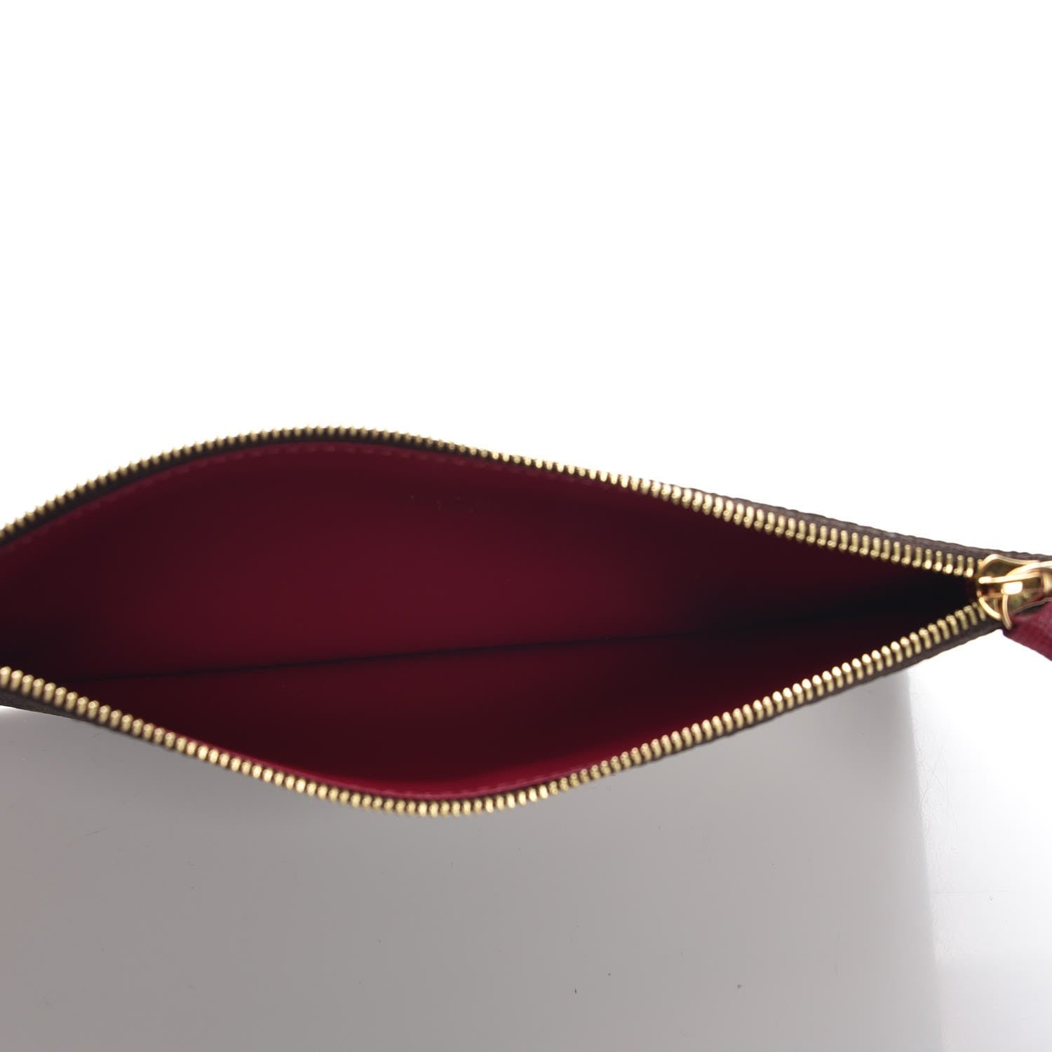 Louis Vuitton Monogram Felicie Chain Wallet Zippered Insert Fuchsia 5 of 6