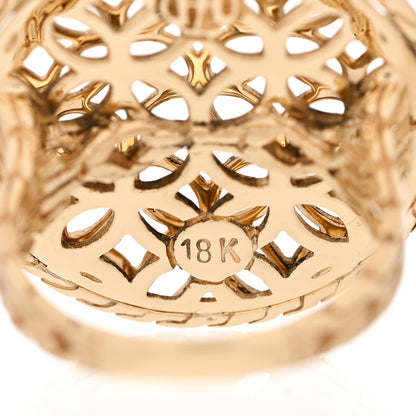 John Hardy 18K Yellow Gold Kawung Cocktail Ring 52 6 4 of 5