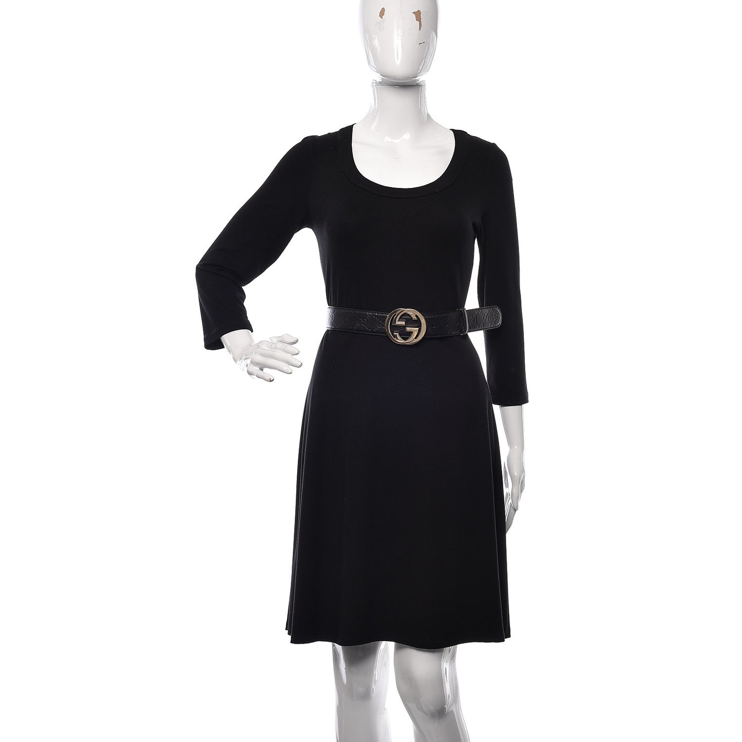 Guccissima Signature Interlocking G 40mm Belt 85 34 Black