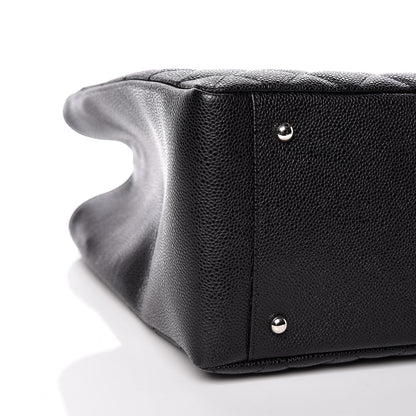 Chanel Caviar Quilted XL Grand Shopping Tote GST Black 5 of 10
