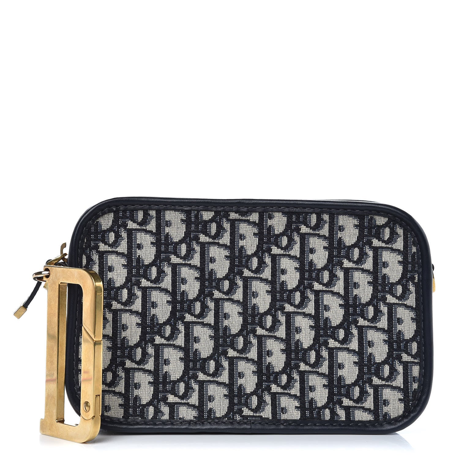 Christian Dior Oblique Diorquake Clutch Blue 1 of 8