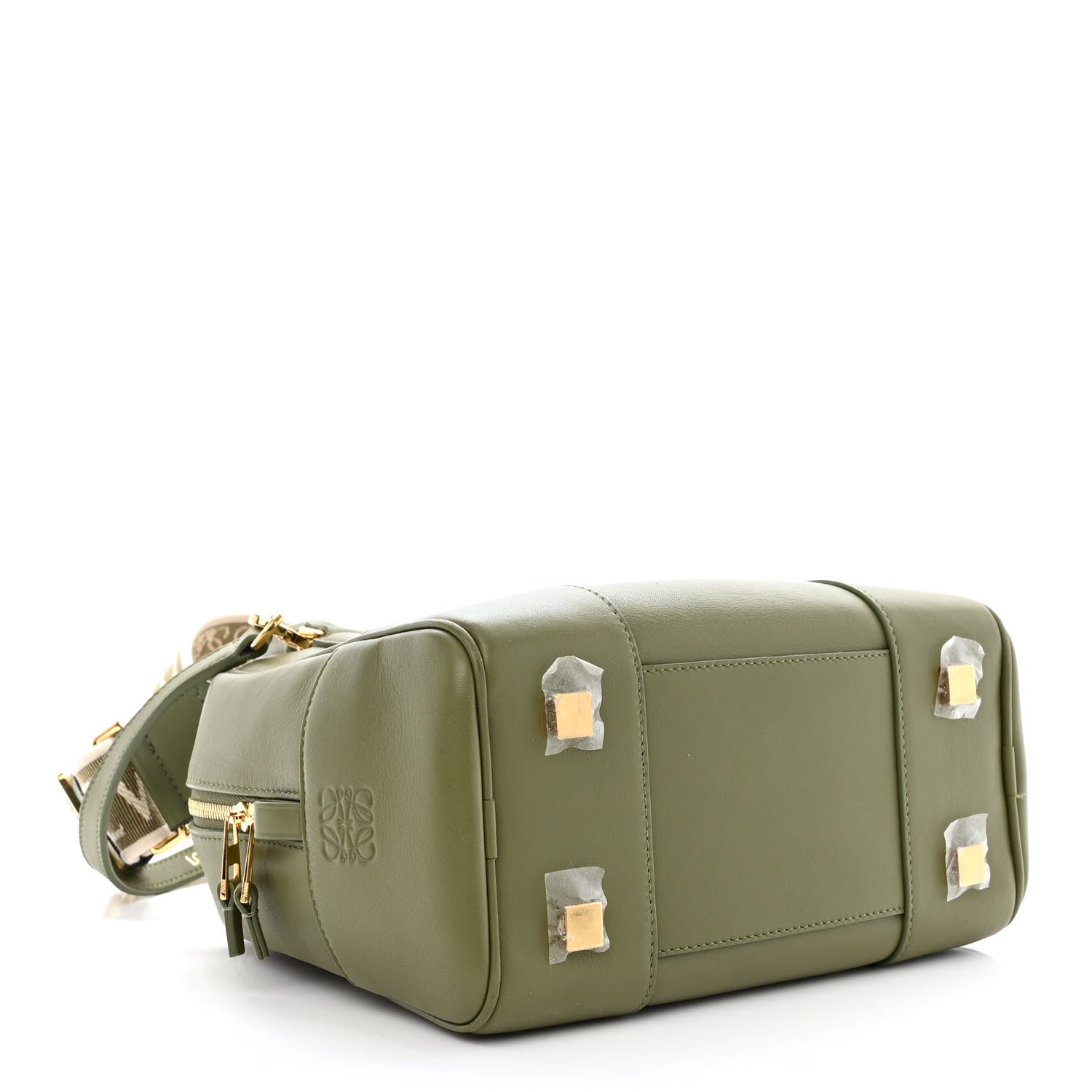 Loewe Nappa Calfskin Mini Amazona 16 Square Bag Avocado Green 4 of 9