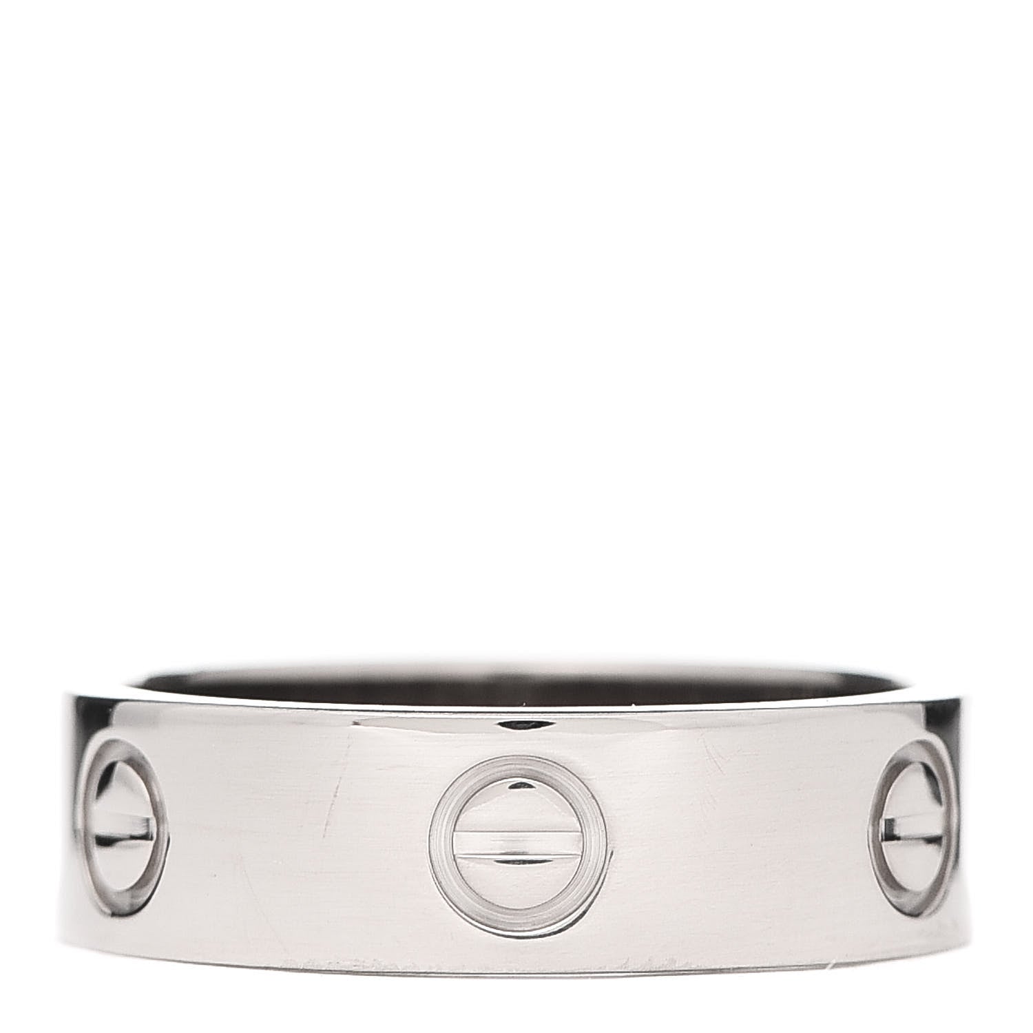 Cartier 18K White Gold 5.5mm LOVE Ring 57 8 1 of 4