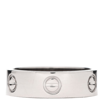 Cartier 18K White Gold 5.5mm LOVE Ring 57 8 1 of 4