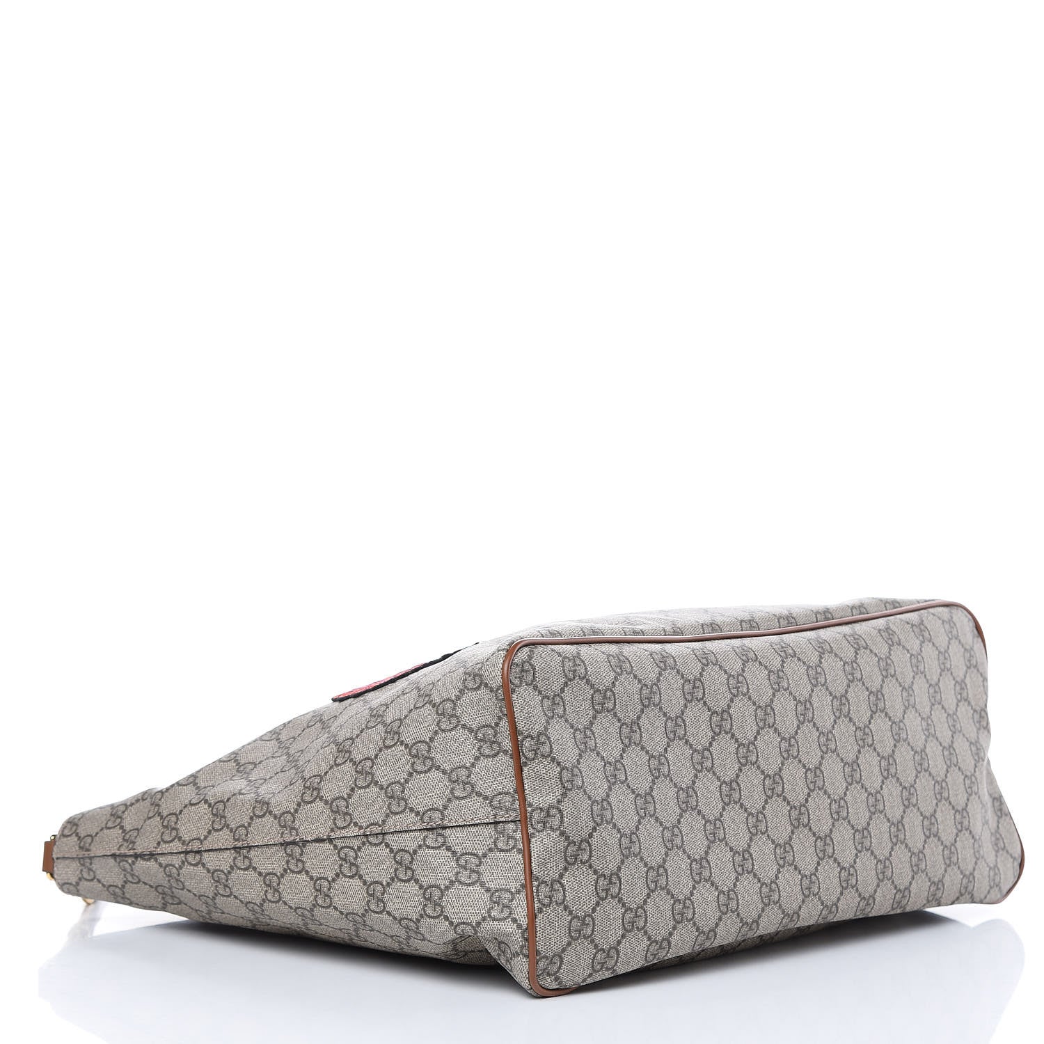 Gucci Soft GG Supreme Monogram Blind For Love Embroidered Medium Crossbody Tote Beige Tuscany Multicolor 4 of 11