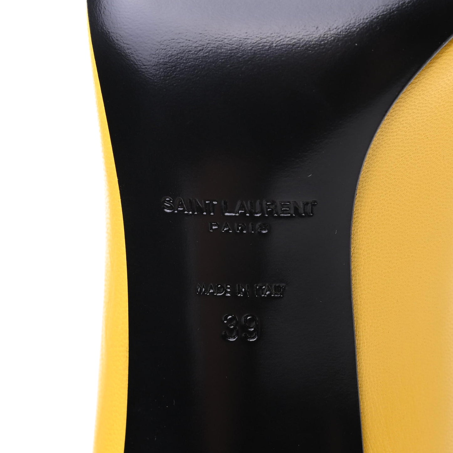 Calfskin Paris 105 Pumps 39 Yellow