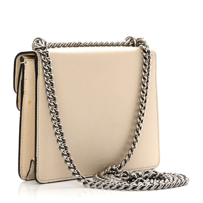 Gucci Textured Calfskin Crystal Mini Dionysus Shoulder Bag Mystic White 3 of 13