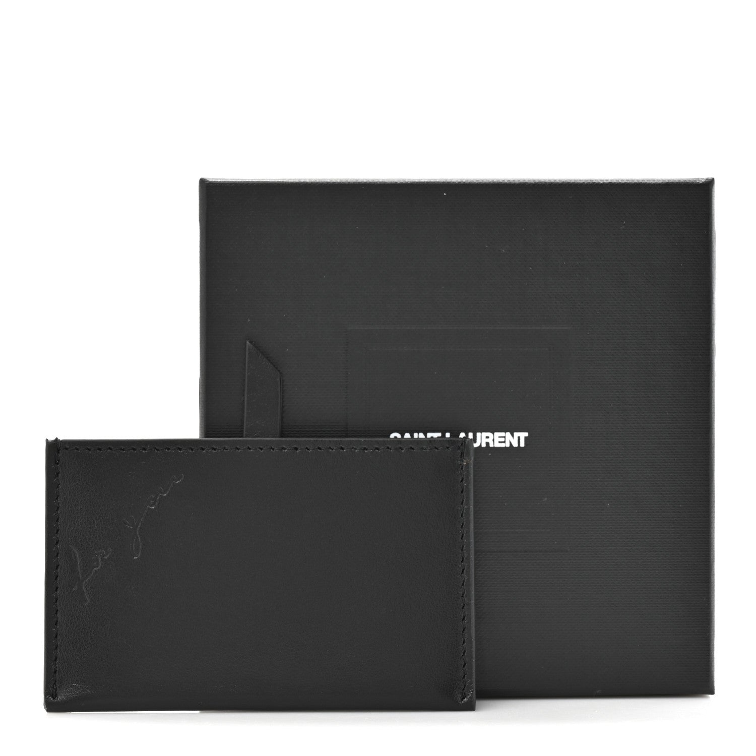 Saint Laurent Smooth Calfskin For You Mirror Card Case Black Saint Laurent Smooth Calfskin For You Mirror Card Case Black