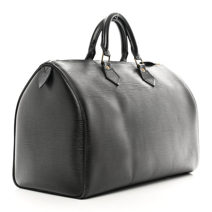 Louis Vuitton Epi Speedy 35 Black 2 of 10
