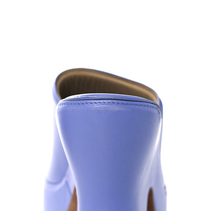 Bottega Veneta Nappa Slide Platform 115 Wedge Sandals 39.5 Periwinkle 10 of 16