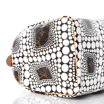 Louis Vuitton Monogram Kusama Town Speedy 30 White 7 of 11