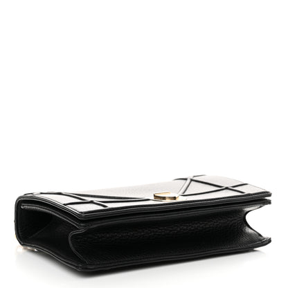 Christian Dior Grained Calfskin Medium Diorama Flap Bag Black 4 of 12