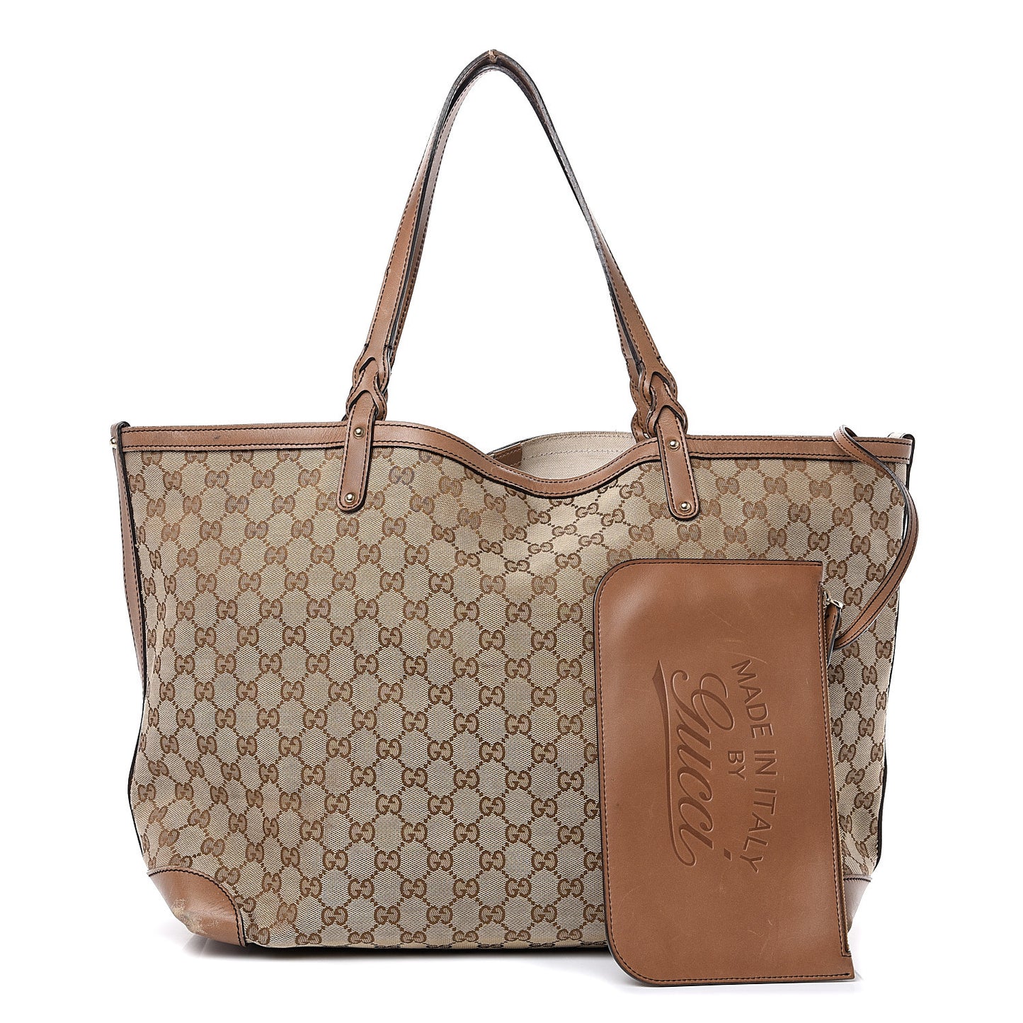 Monogram Large Craft Tote Light Brown