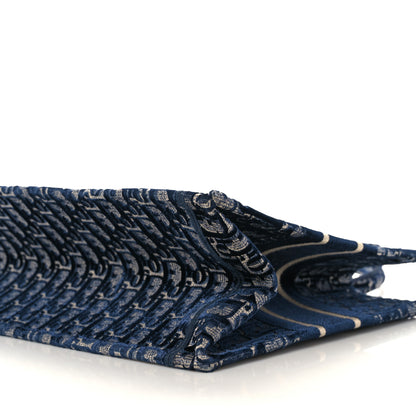 Christian Dior Oblique Velvet Medium Book Tote Blue Multicolor 10 of 11