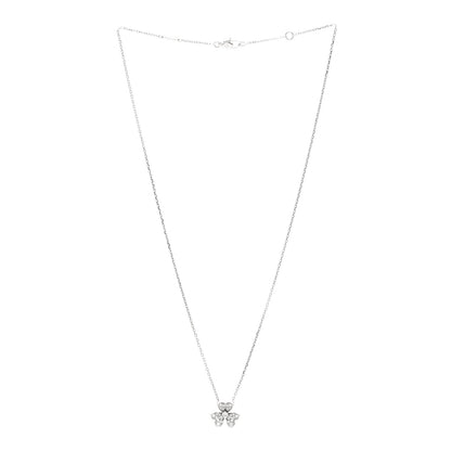 Van Cleef & Arpels 18K White Gold Diamond Mini Frivole Pendant Pave Necklace 3 of 6