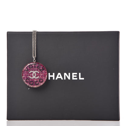 Chanel Resin Tweed Votez Coco CC Necklace 5 of 5