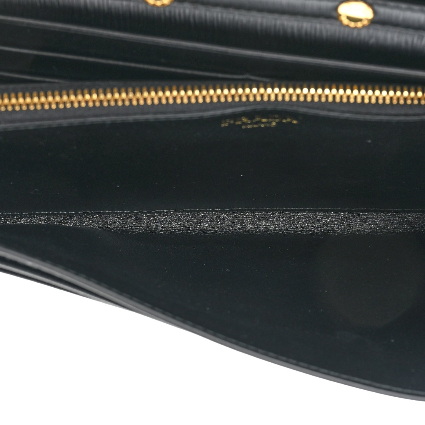 Vitello Move Metal Oro Chain Wallet Black