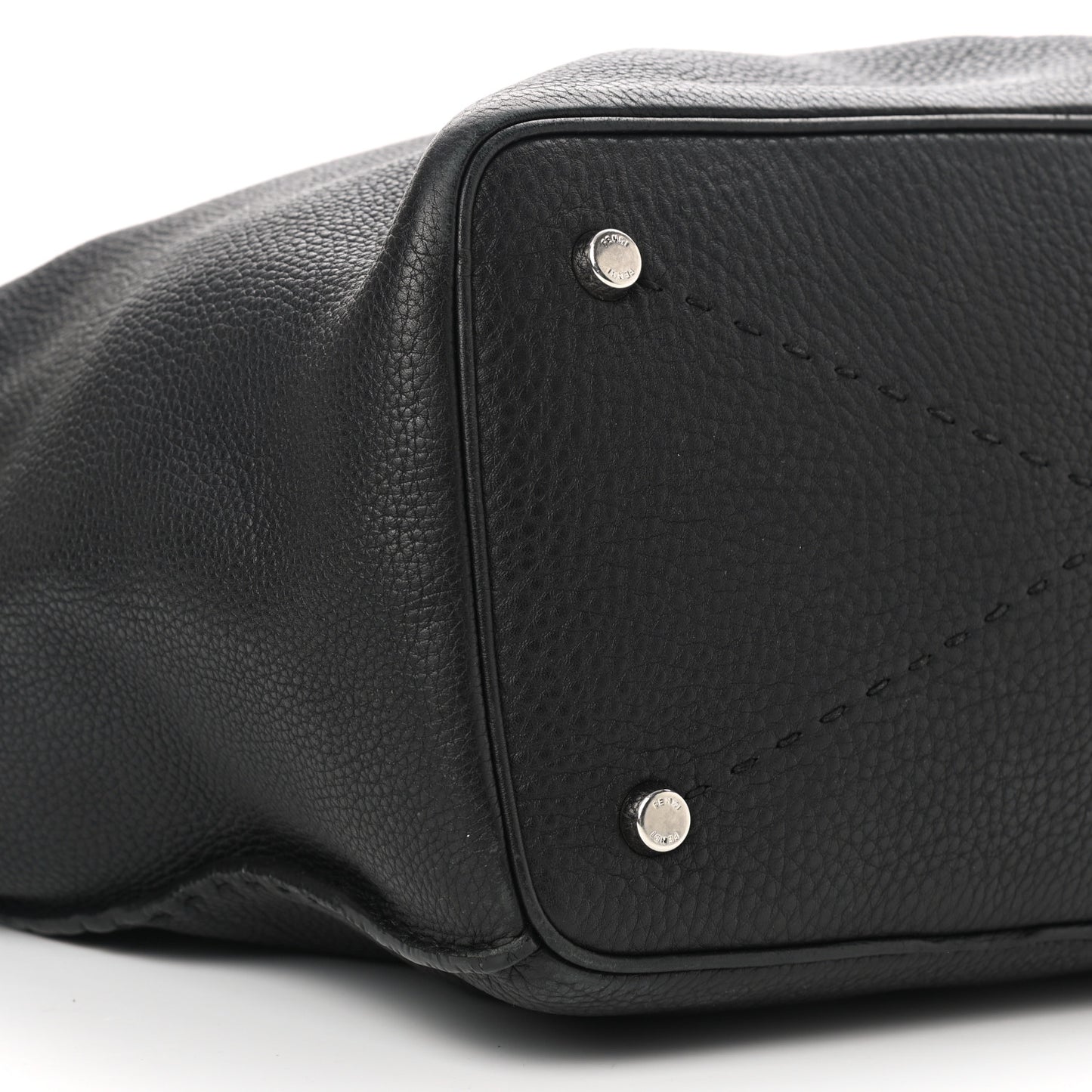 Cuoio Romano Selleria Large Anna Bucket Bag Black