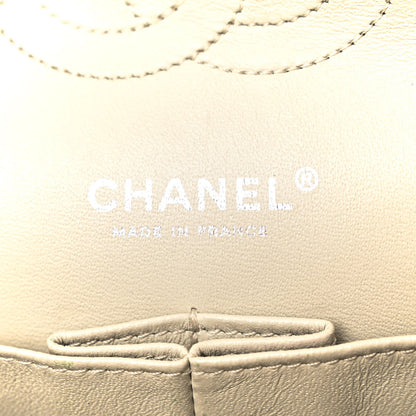 Chanel Washed Caviar Quilted Medium Double Flap White 6 of 12