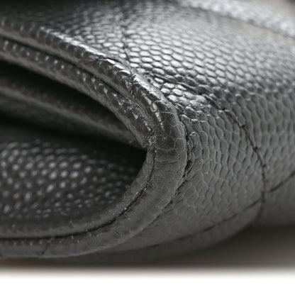 Chanel Caviar Quilted Bracelet On Chain Clutch Grey 10 of 11