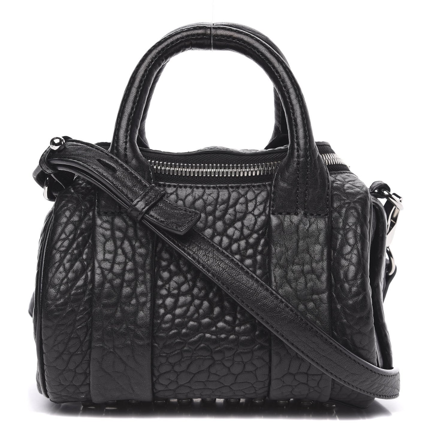 Pebbled Lambskin Mini Rockie Black Rhodium Hardware